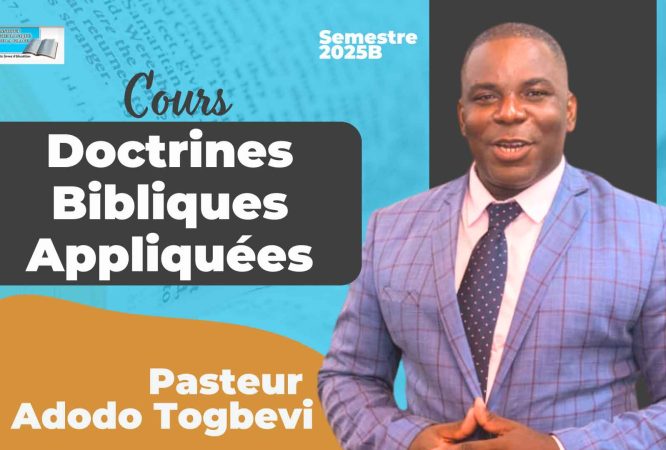 Cours de Doctrines Bibliques Appliquées