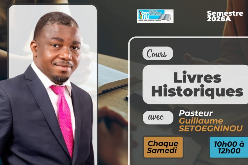 Pst Guillaume, Enseignant à l'Institut Théologique de la Grâce